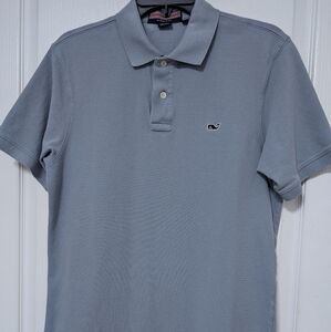Vineyard Vines Slate Blue Polo Shirt. Size Small